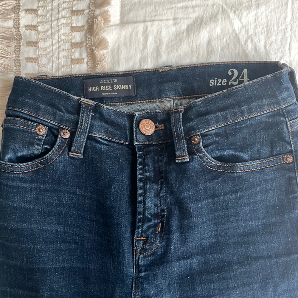 Jcrew hi rise skinny, jean